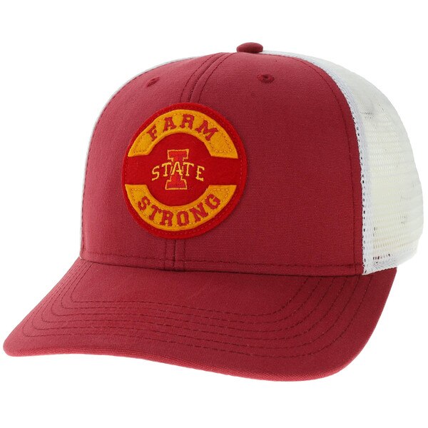 Legacy I-State Felt Patch Circle Farm Strong Cardinal Structured Trucker Hat